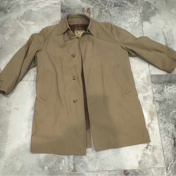 London Fog Brown Fleece Lining - Picture 2 of 14